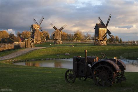 Angla windmills in Saaremaa, Estonia : r/europe