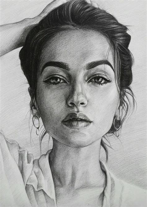 Woman Portrait Drawing at PaintingValley.com | Explore collection of ...