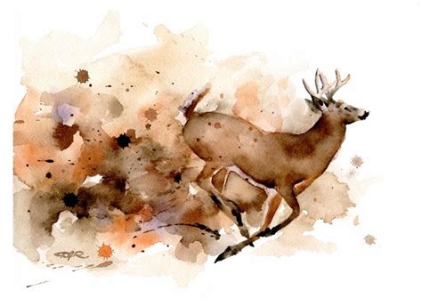 Image result for buck watercolor Deer Painting, Original Watercolor Painting, Original ...