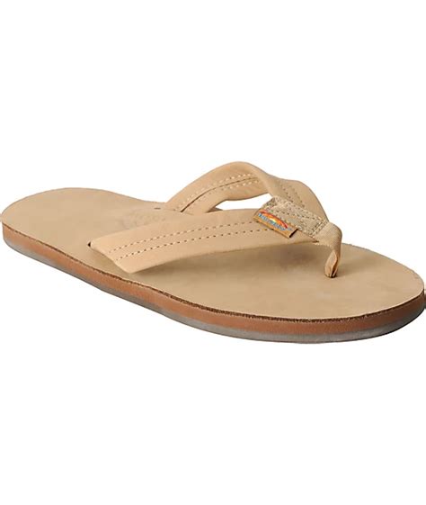 Rainbow Mens Premier Tan Leather Mens Sandals