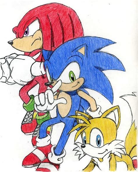 Knuckles, Sonic, and Tails - Sonic Heroes Fan Art (1594492) - Fanpop