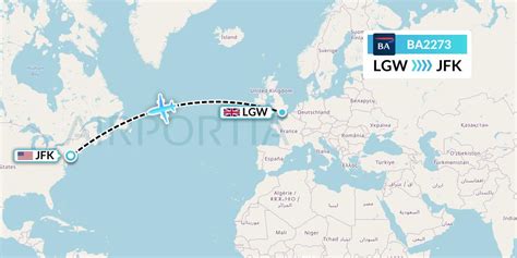 BA2273 Flight Status British Airways: London to New York (BAW2273)