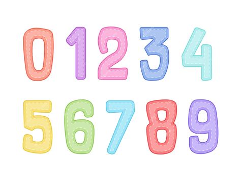 Premium Vector | Cartoon numbers colored fun alphabet for school kids ...