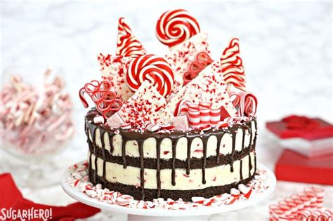 Candy Cane Mousse Cake - SugarHero