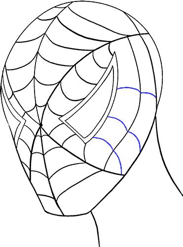 Spiderman Mask Drawing Easy Clip Art Library