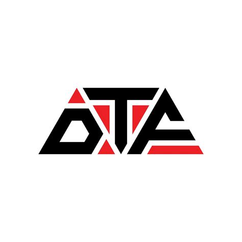diseño de logotipo de letra de triángulo dtf con forma de triángulo ...