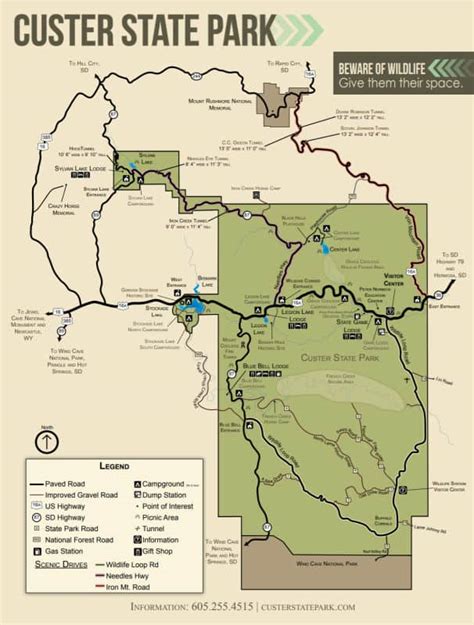 Custer State Park Map Pdf - Ailina Laurette