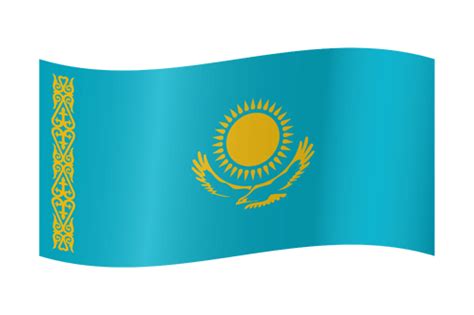 Kazakhstan flag vector - Country flags