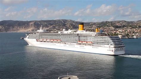 Cruise Ship Costa Mediterranea Leaving Marseille/ Costa Cruises - YouTube