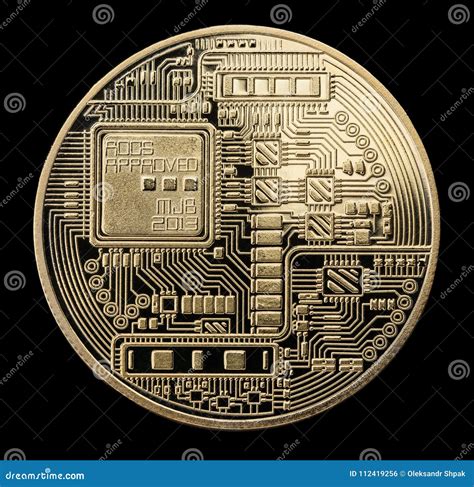 Bitcoin. Physical Bit Coin. Digital Currency. Cryptocurrency. Go Stock ...