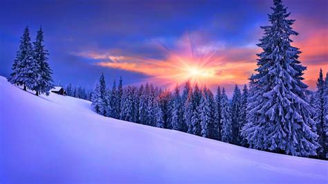 Late Winter Sunset 1920 x 1080 HDTV 1080p Wallpaper