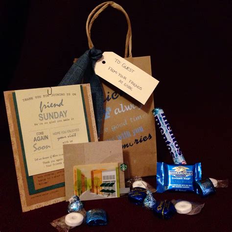 Gift bags for all guest on friend Sunday at our church | Church visitor gifts, Church gifts ...