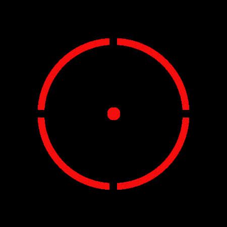 Download Red Sniper Crosshair Graphic | Wallpapers.com