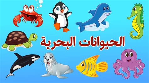 الحيوانات البحرية للاطفال - Marine animals for kids - أصوات الحيوانات ...