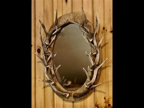 Real Deer Antler Mirror - Small - Mad River Antler