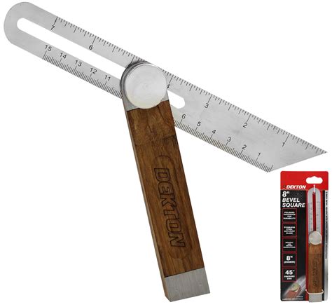 Dekton Sliding Bevel Square Hardwood Adjustable Sliding Bevel Gauge Angle finder | eBay