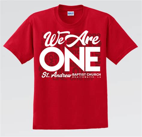 We Are One Church T Shirt | MBenjamin Designs