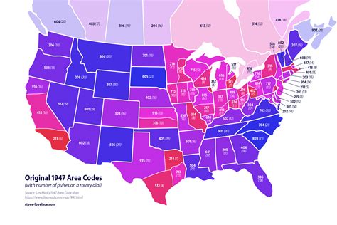 Area Code Map Interactive And Printable - Riset
