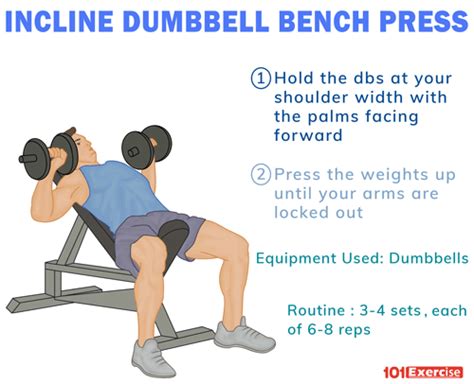 Incline Dumbbell Bench Press | 101Exercise.com