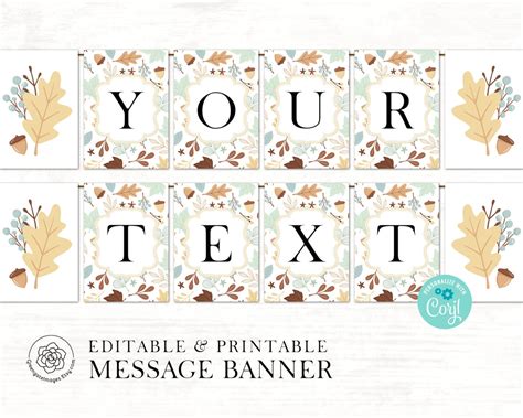 Fall Leaf Banner - Pastel Colors – Greengate Images