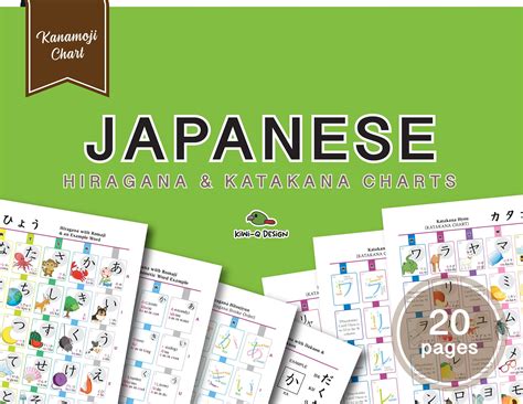 Japanese Hiragana & Katakana Charts With Drill Sheets - Etsy Australia