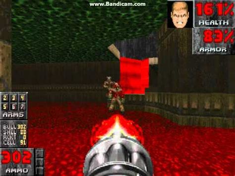 ZDoom Mod - Shooting Monsters With Textures and High-Res Doom Sound Pack (E1M8) - YouTube