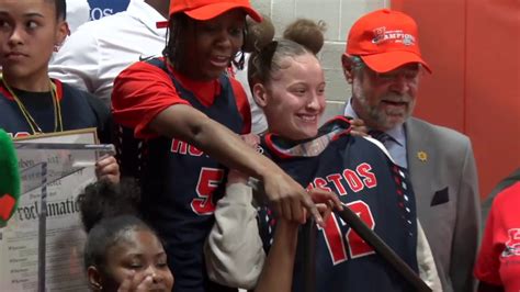 CAMPUS PARADE! Celebration of National Champion Hostos Women's Basketball Team (5-9-19) - YouTube