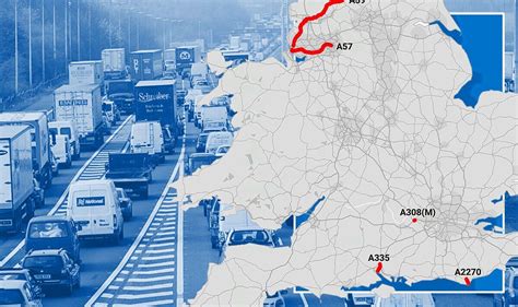 Mapped: The most traffic-clogged roads in England | Express.co.uk