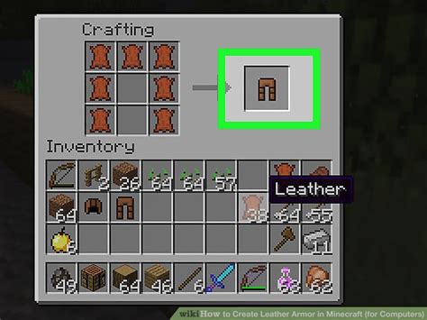 How to Create Leather Armor in Minecraft (for Computers)