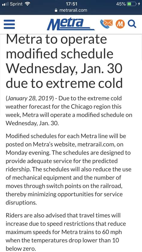 COMMUTERS- Metra on a modified schedule Wednesday : r/chicago