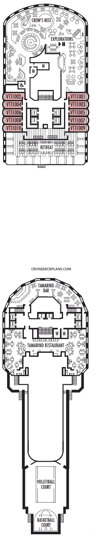 Eurodam Verandah Deck Plans