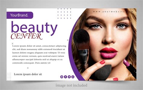 Premium Vector | Cosmetic salon big sale banner template simple design