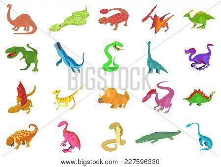 Reptile Icon Set. Vector & Photo (Free Trial) | Bigstock