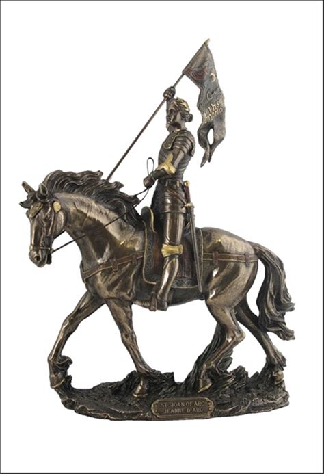 Lot - JOAN OF ARC ON HORSE BACK WITH FLAG Art