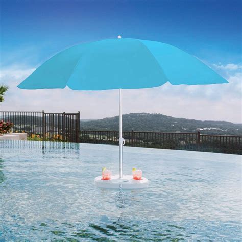 Shade Science PB-15000-BLU Pool Buoy Floating Umbrella, Pacific Blue - Pool Supplies Superstore