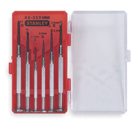 STANLEY, Jewelers Screwdriver Set - 6R495|66-039 - Grainger