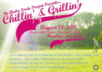 The 13th Annual Chillin N Grillin | The Audre Lorde Project