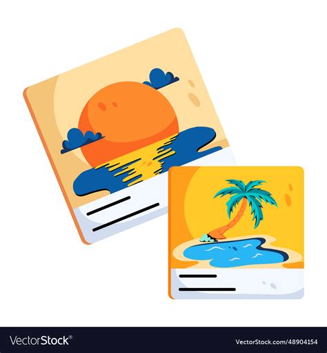 Beach photography Royalty Free Vector Image - VectorStock