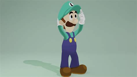 Luigi From The Mario and Luigi Games - 3D Model by clickdamn