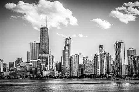 Chicago Skyline Picture in Black and White Photograph by Paul Velgos ...