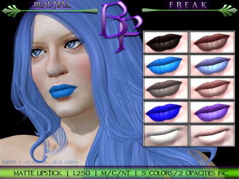 Second Life Marketplace - Beautiful Freak - Basic Colors Lipstick ...