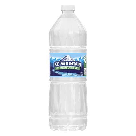 ICE MOUNTAIN Brand 100% Natural Spring Water, 33.8-ounce plastic bottle - Walmart.com - Walmart.com