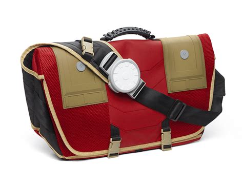 The Stark Industries Messenger Bag Comes Complete With An Arc Reactor | Messenger backpack, Bags ...
