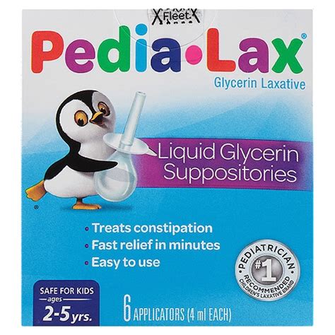 Fleet Pedia-Lax Rectal Laxative Liquid Glycerin Suppositories, Ages 2-5 ...