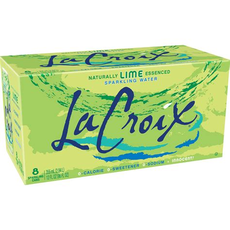 LaCroix Sparkling Water - Lime, 8pk/12oz Cans - Walmart.com