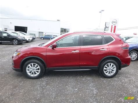 2018 Scarlet Ember Nissan Rogue SV AWD #127313401 Photo #7 | GTCarLot.com - Car Color Galleries