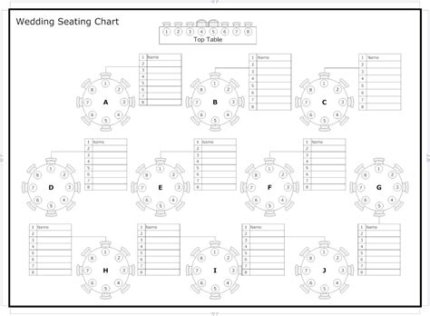 8 Person Round Table Seating Chart | Seating chart wedding template ...