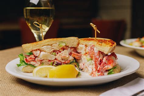 Lobster Salad Sandwich - Dinner Menu - The Quarterdeck - Seafood Restaurant in Falmouth, MA