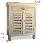 Whitewash Solid Wood Modern Bedroom Side Table | Furniture Manufacturer