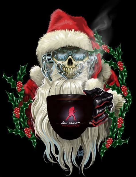 heavy metal christmas … | Horrorkunst, Magisches weihnachten, Weihnachten